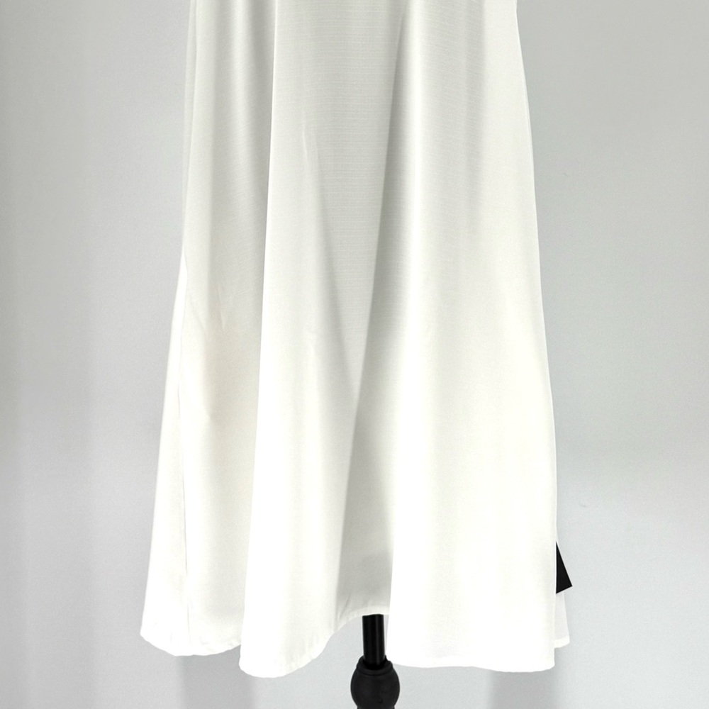 Lulus Love of Mine White Halter Mini Midi Swing Dress, Size L,‎ NWT - Picture 8 of 15